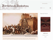 Tablet Screenshot of borderlandsbooks.com